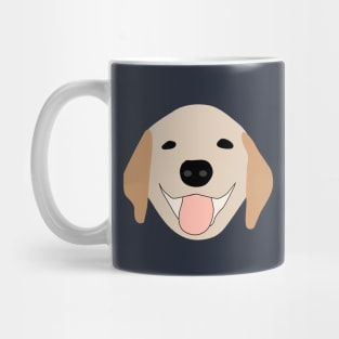 cute smiling golden retriever 2 Mug